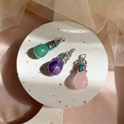 Aventurine Amethyst Rose Quartz Pendant